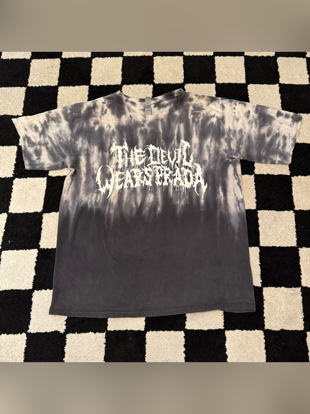 The Devil Wears Prada Graphic Reverse Dye Logo Band Tee Shirt